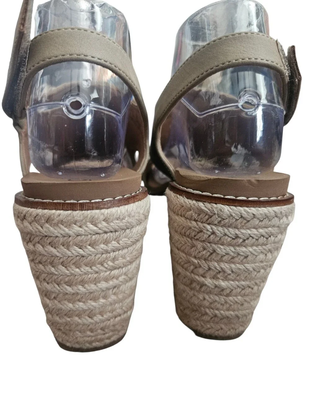 Corkys Freddie Wedge Sandals Taupe Sz 8 Summer Resort Vacation